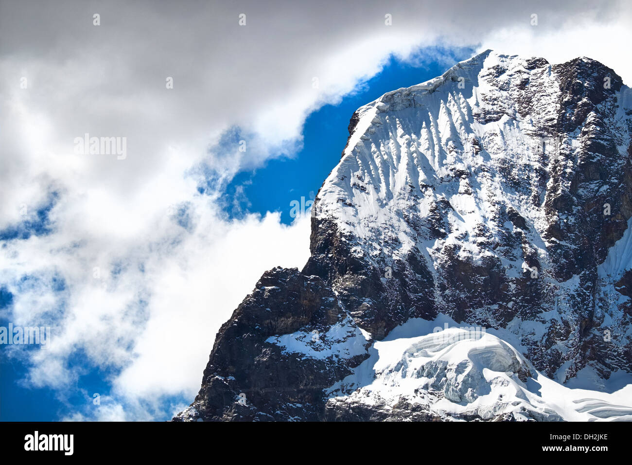 Nev Churup vertice, il Parco Nazionale del Huascaran nelle Ande, Sud America. Foto Stock