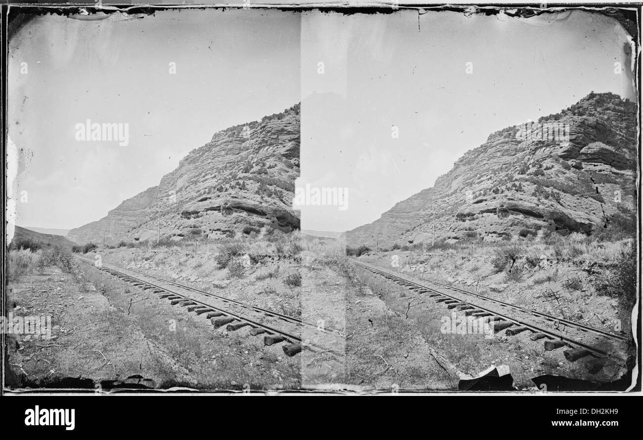 Ferrovia, Echo Canyon dello Utah 519546 Foto Stock