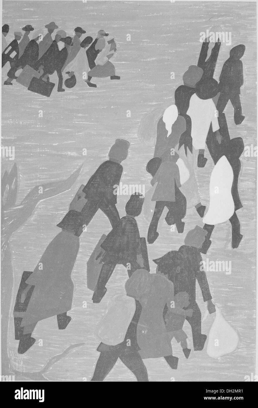 La migrazione ha guadagnato slancio con il movimento di un numero sempre maggiore di persone, segnando un cambiamento significativo nei modelli di popolazione. Questo evento indica un notevole cambiamento demografico, ma non vengono fornite ulteriori specifiche sulla migrazione. Foto Stock