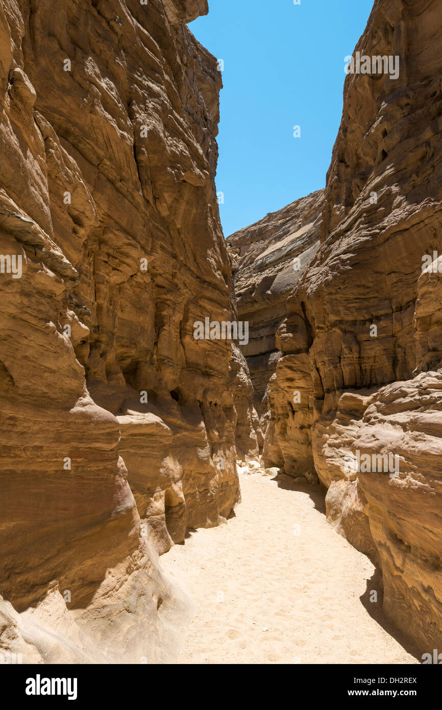 Impressioni di Canyon Colorato, Sinai, Egitto Foto Stock