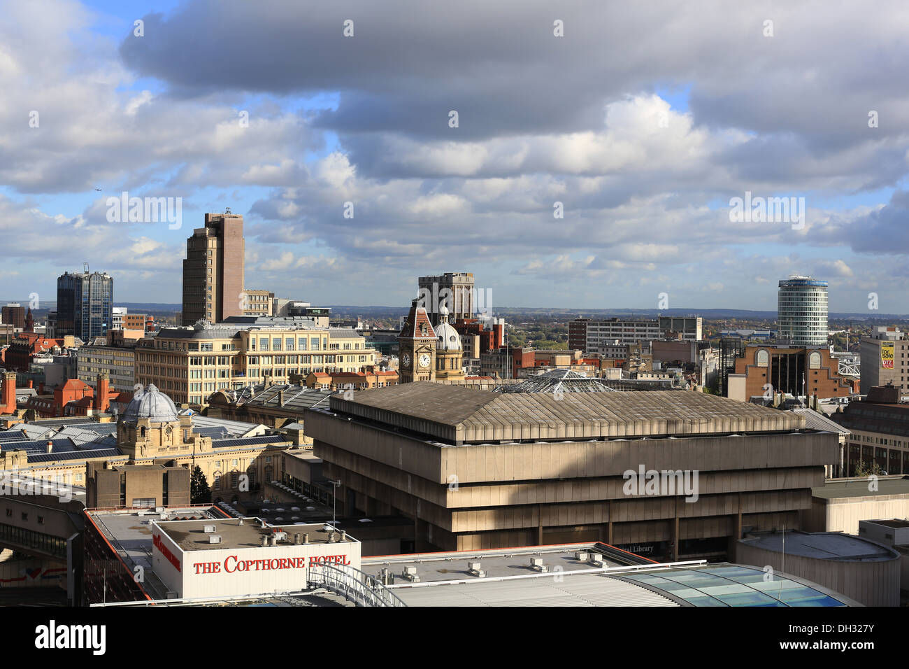 Il giorno dello skyline della città di Birmingham City cntre Foto Stock
