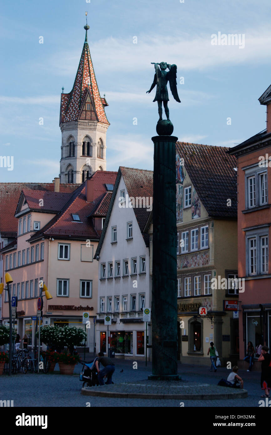 Germania Baden-Wuerttemberg, Schwäbisch Gmünd, luogo, monumento, case, Deutschland, Baden-Württemberg, Schwäbisch Gmünd, Platz, Foto Stock