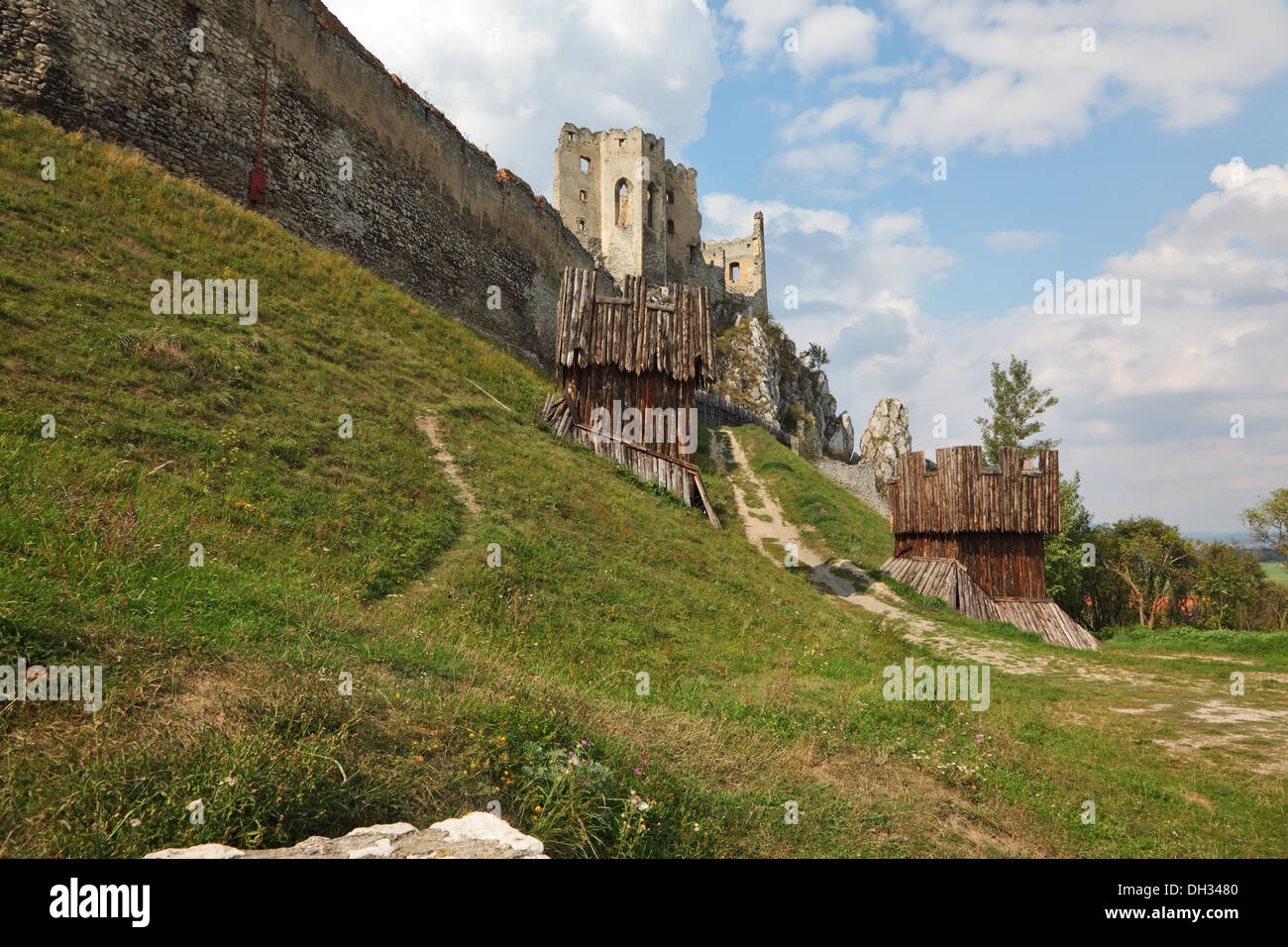 La fortezza sulla cima di una collina. Foto Stock