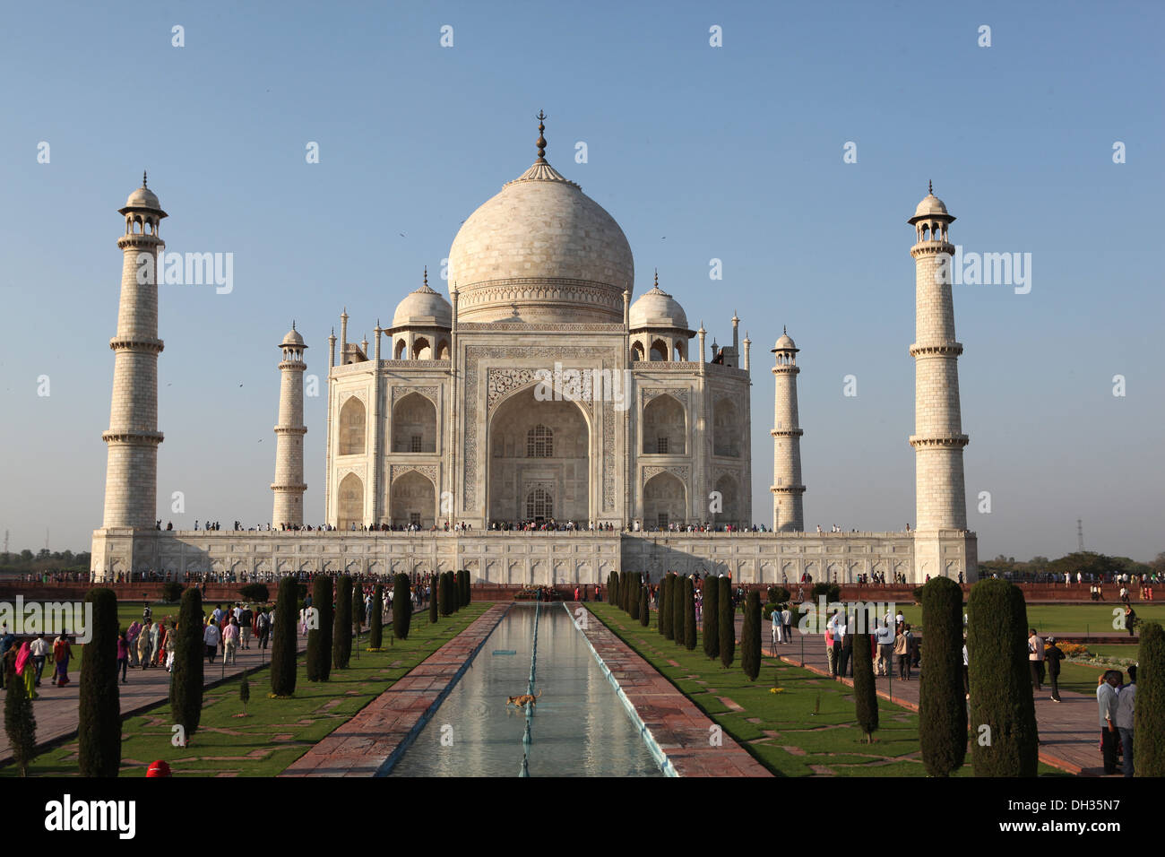 Taj Mahal, Agra, Uttar Pradesh, India, Asia Foto Stock