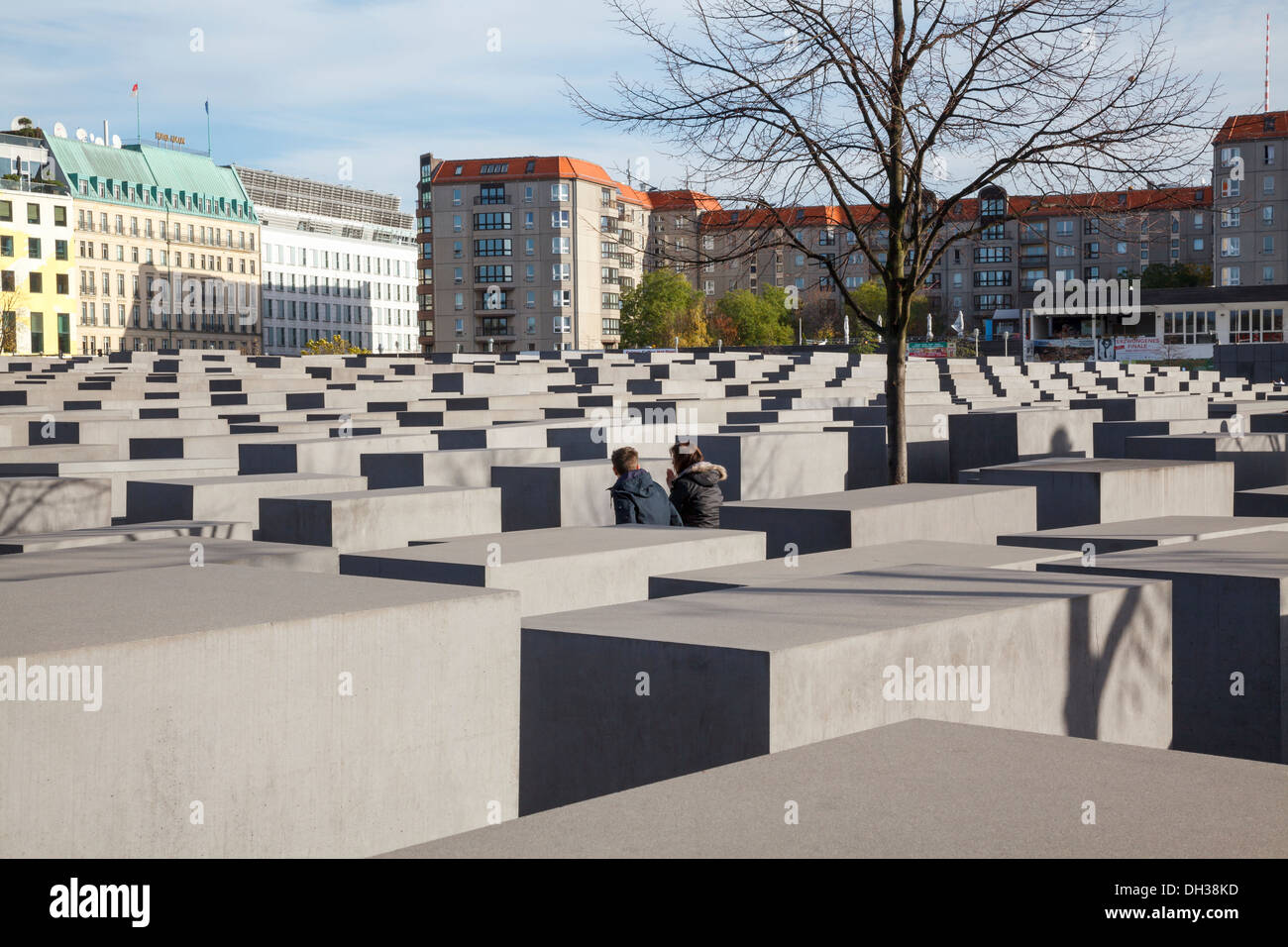 Olocausto Denkmal, Berlino, Germania Foto Stock