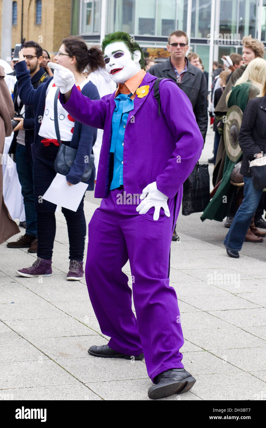 Fumetto con Londra 2013 Joker Foto Stock