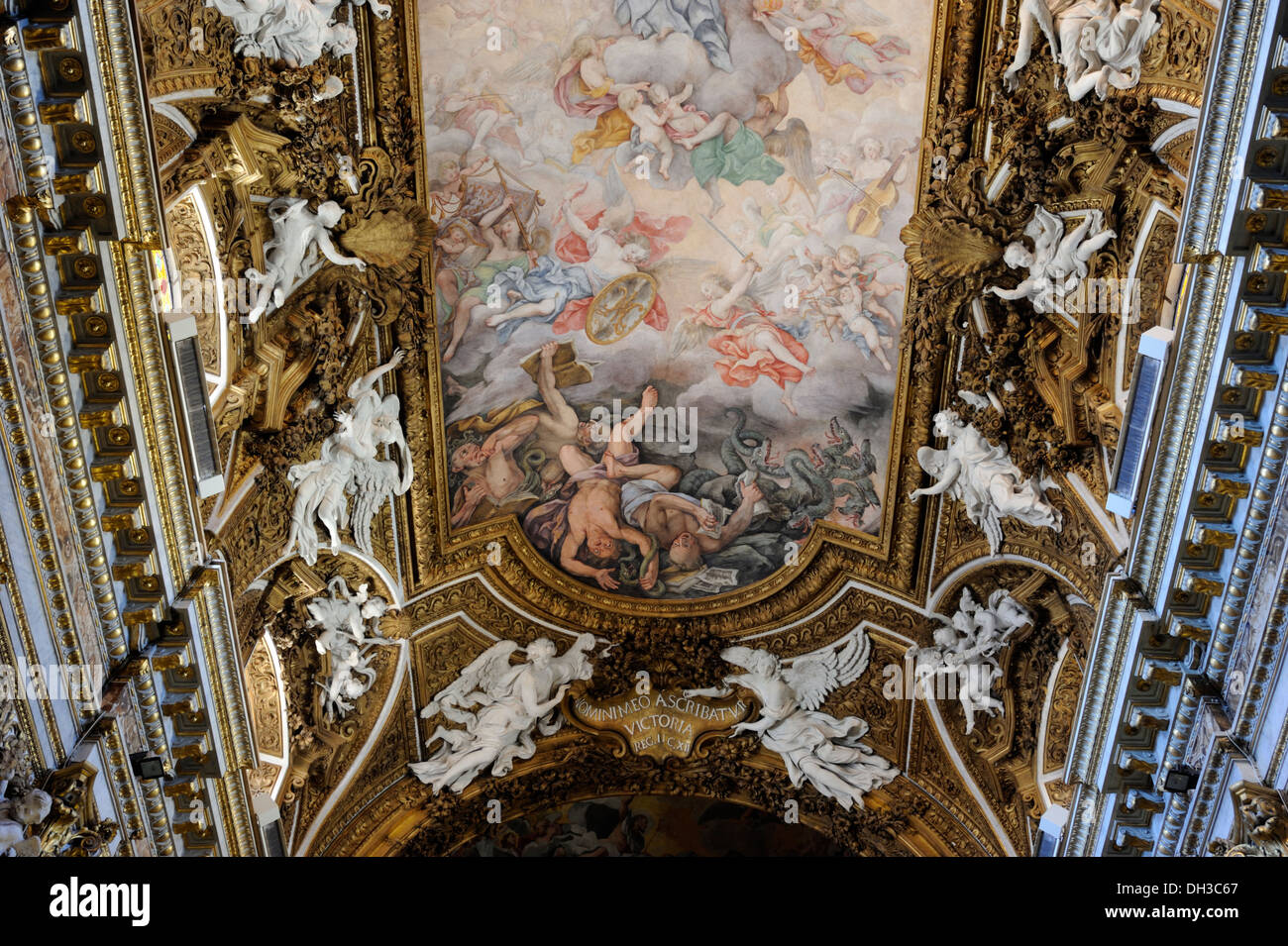 Italia, Roma, chiesa di Santa Maria della Vittoria (XVII secolo) Foto Stock