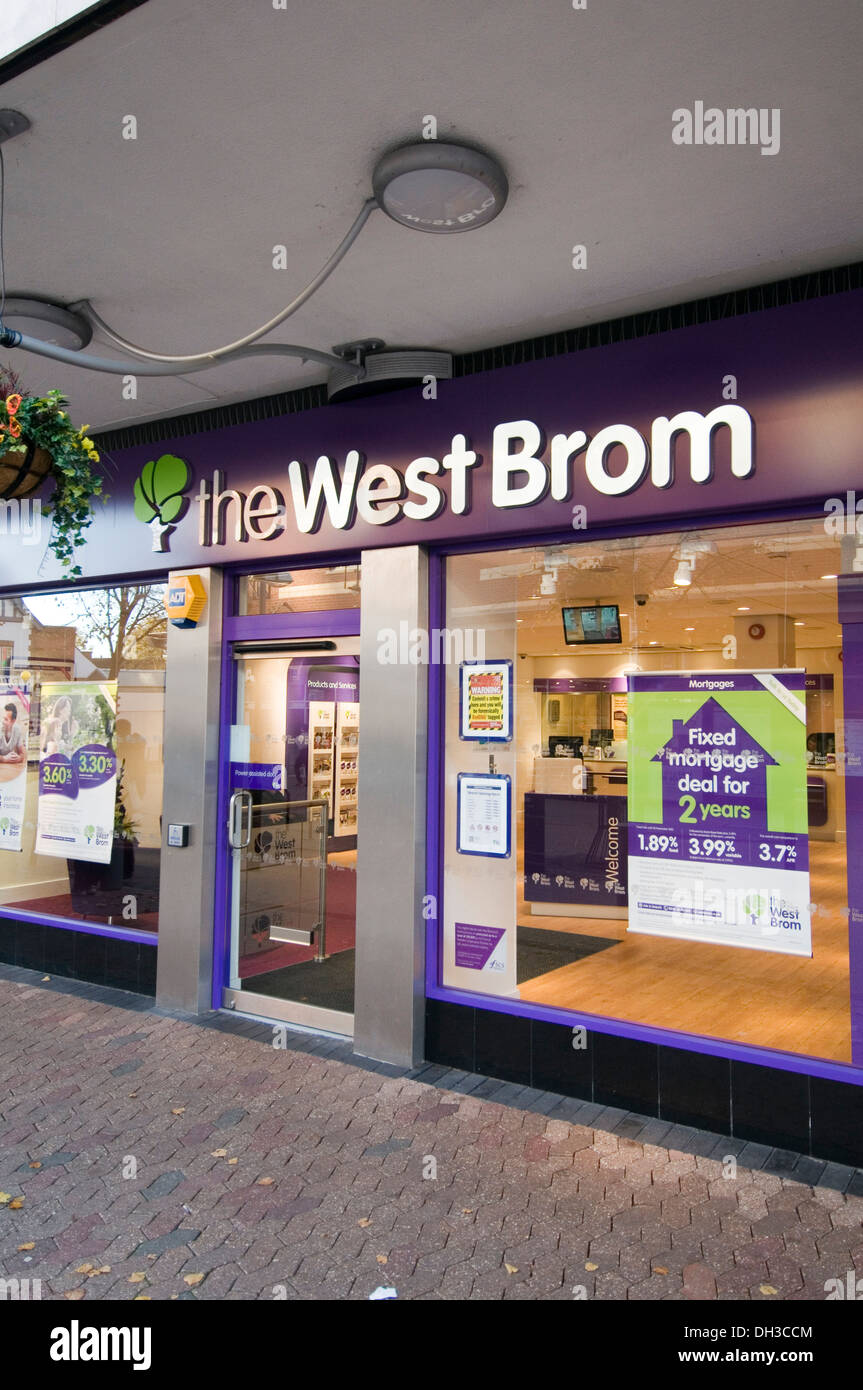 Il West Brom West Bromwich Building Society UK branche di diramazione Sutton Coldfield società regionali Foto Stock