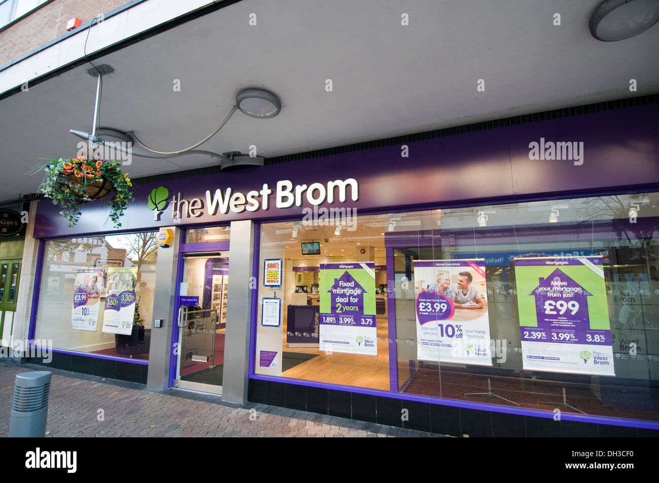 Il West Brom West Bromwich Building Society UK branche di diramazione Sutton Coldfield società regionali Foto Stock