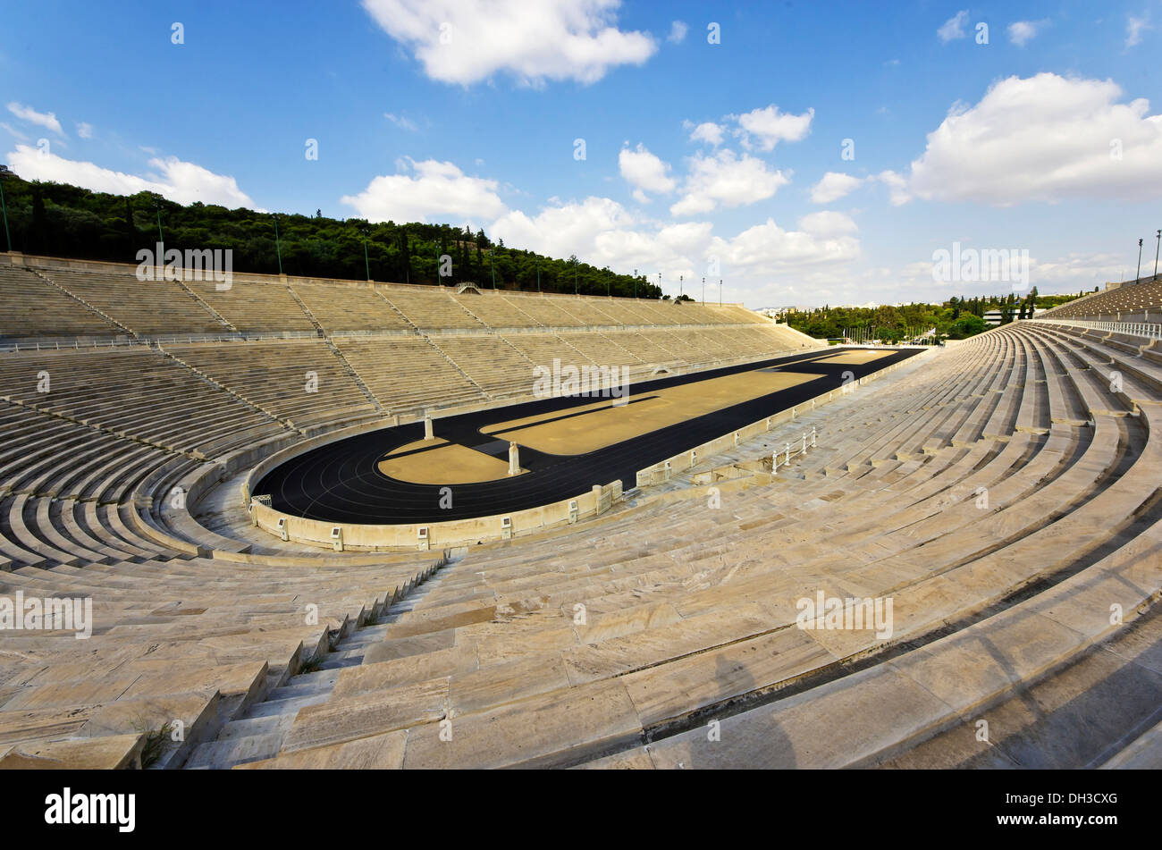 Lo Stadio Panathinaikos dei primi giochi olimpici moderni nel 1896, Atene, Grecia, Europa Foto Stock