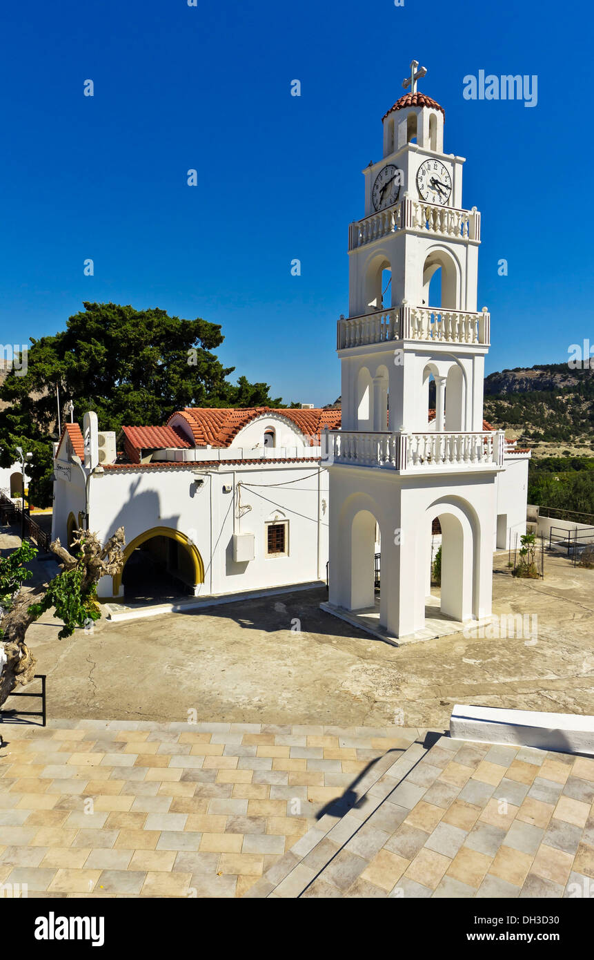 Moni Tsambika, piccola chiesa, Rodi, Grecia, Europa, Rodi, Tsambika, Griechenland, Grecia Foto Stock