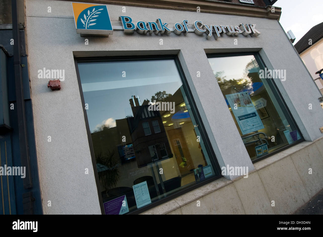 Banca di cipro filiale del Regno Unito rami high street in Sutton Coldfield Foto Stock