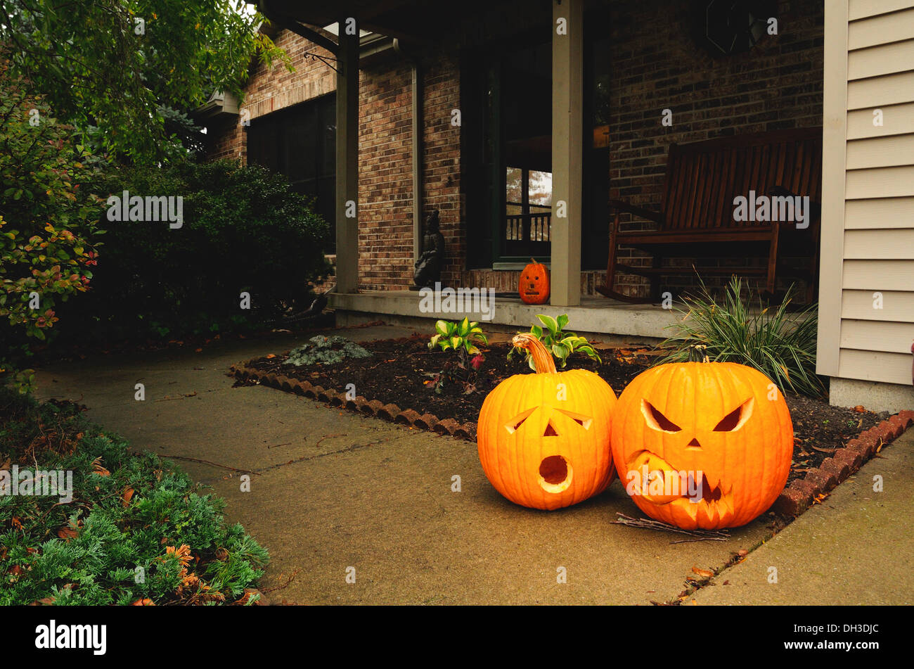 Halloween jack-o-lanterne Foto Stock