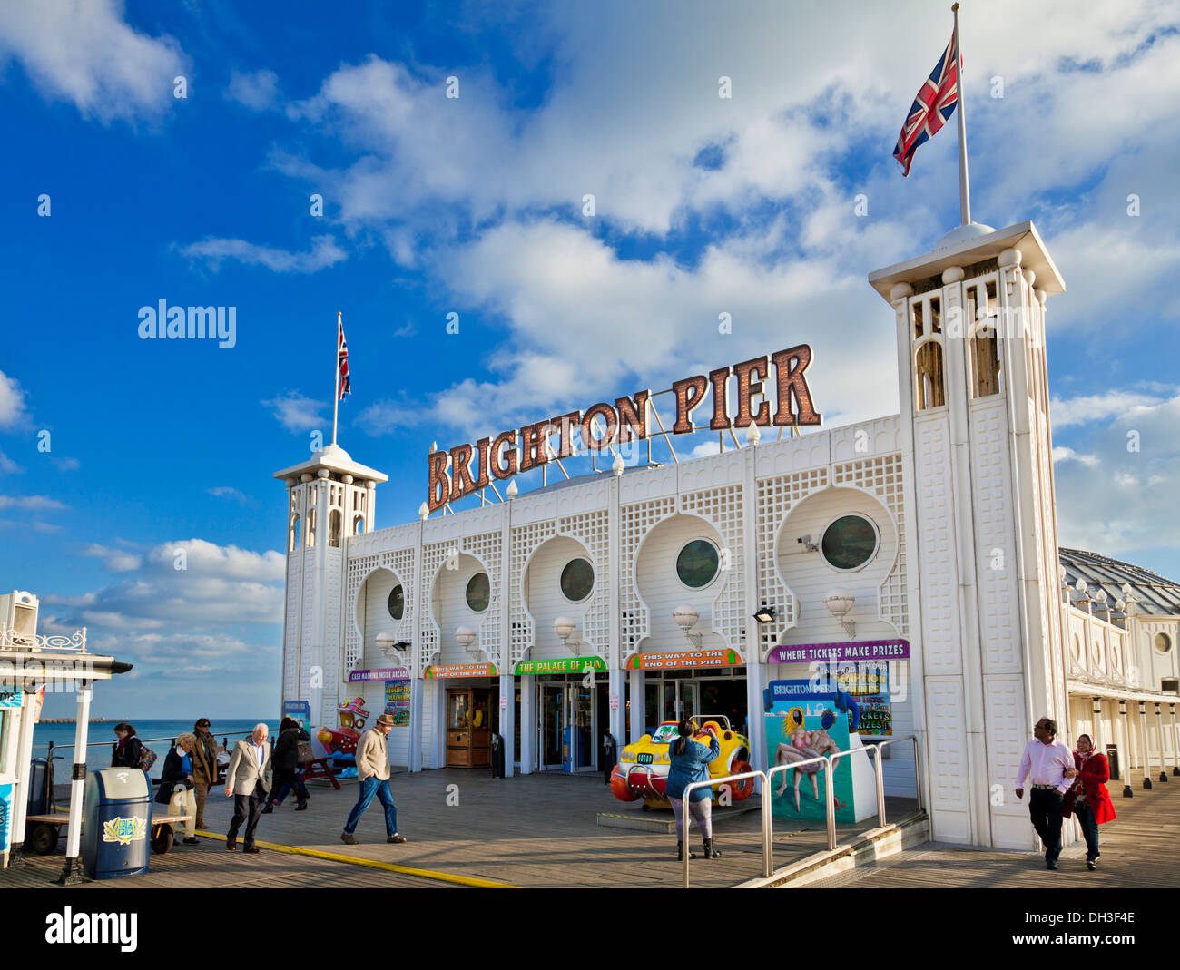 Molo di Brighton molo di brighton Palace molo di brighton East sussex inghilterra regno unito gb europa Foto Stock