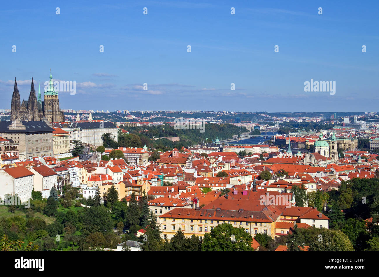 La città capitale di Praga Repubblica Ceca Foto Stock