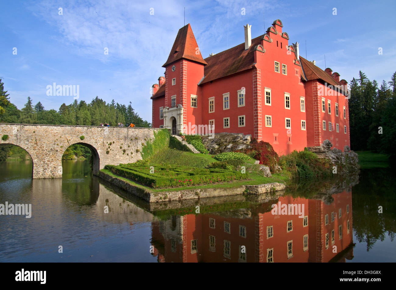 Il castello di Boemia in Cervena Lhota Repubblica Ceca Foto Stock