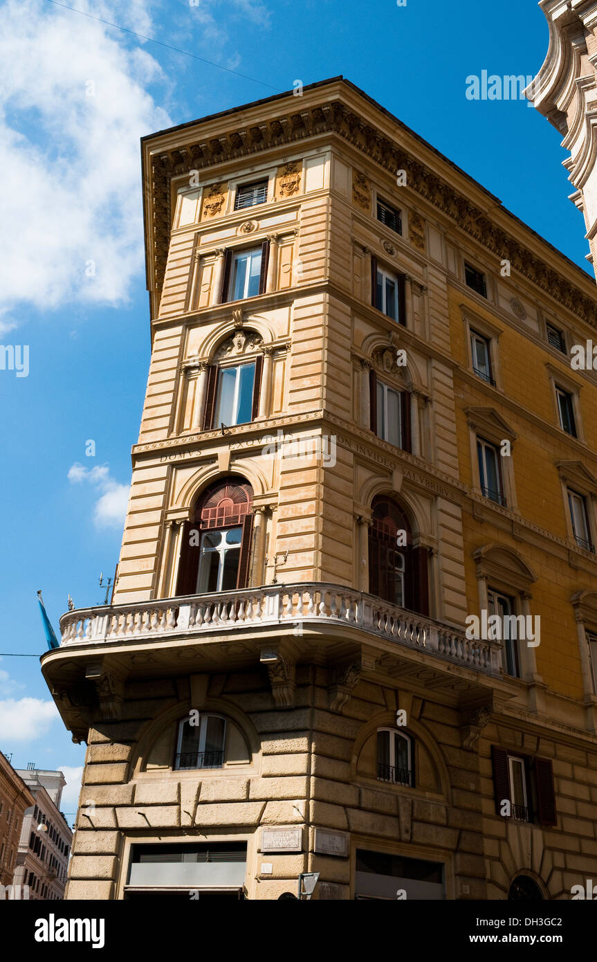 Corner House su Corso Vittorio Emanuele II, Roma, Italia Foto Stock