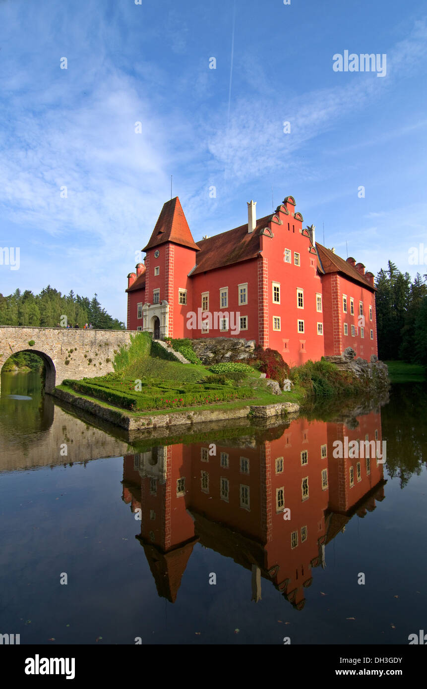 Il castello di Boemia in Cervena Lhota Repubblica Ceca Foto Stock