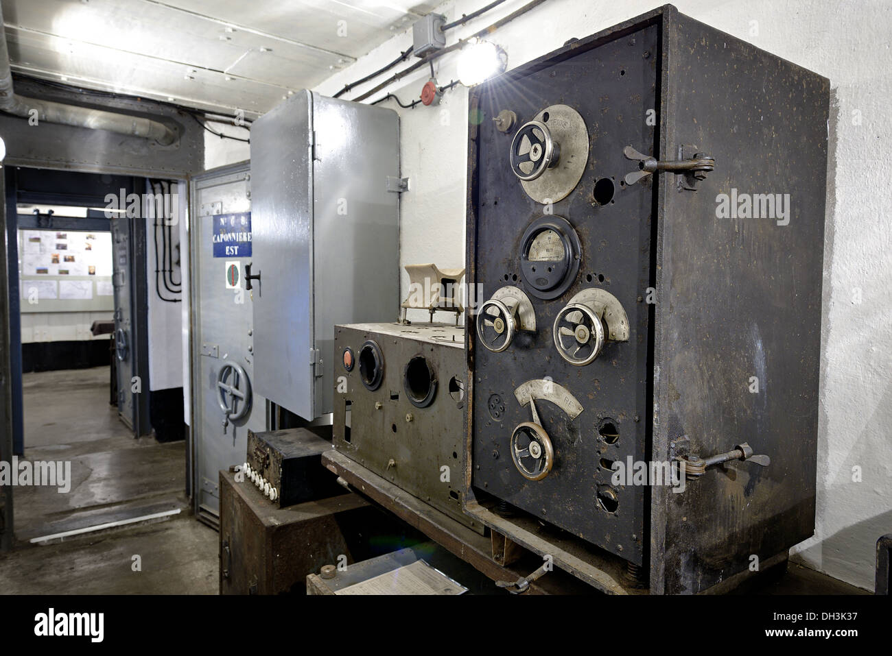 La trasmissione radio camera, Immerhof lavoro, linea Maginot. Foto Stock