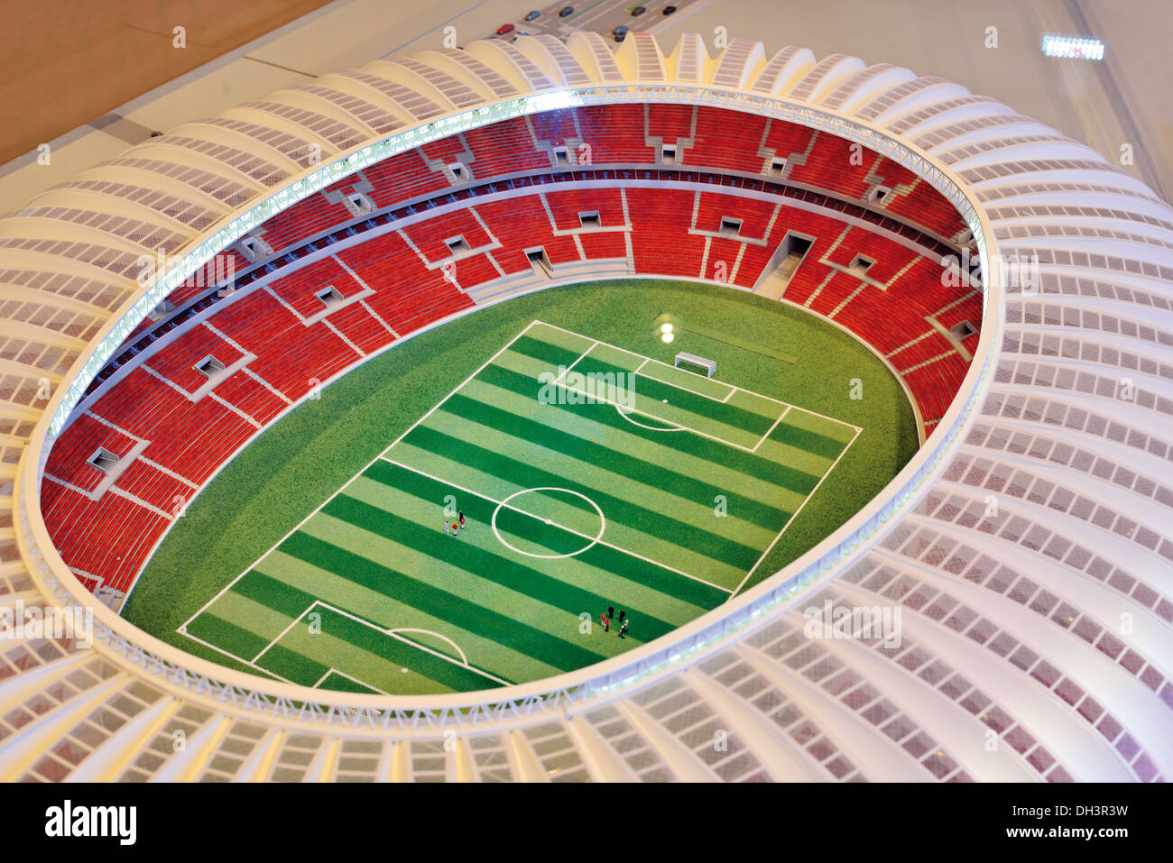 Il Brasile, Porto Alegre: modello di architettura del World Cup Stadion Beira Rio del club sportivo "Internacional' Foto Stock