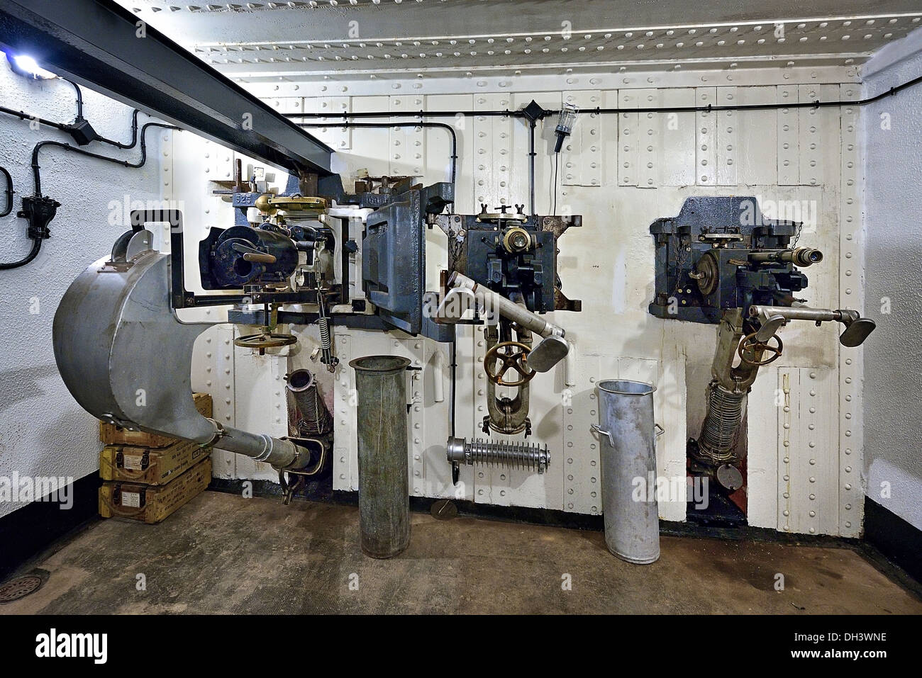 Blocco di combattimento, Rohrbach bunker, linea Maginot. Foto Stock