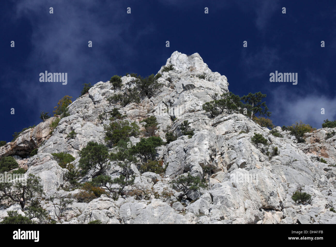 Picco di montagna in Crimea Foto Stock