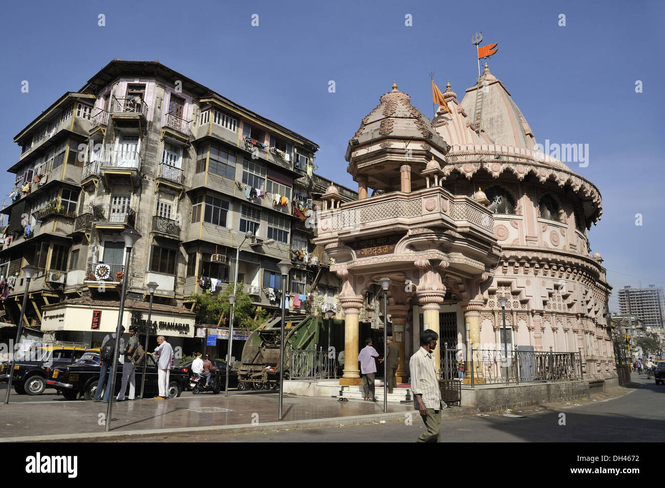 Gol deval tempio rotondo Null Bazaar a Mumbai India Maharashtra Foto Stock