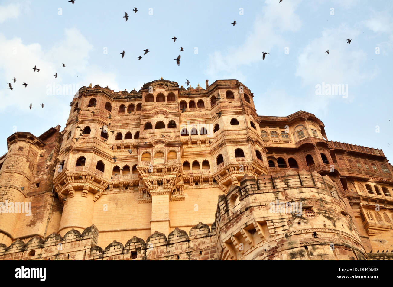 Queens palace Forte Mehrangarh Jodhpur Rajasthan India Asia Foto Stock