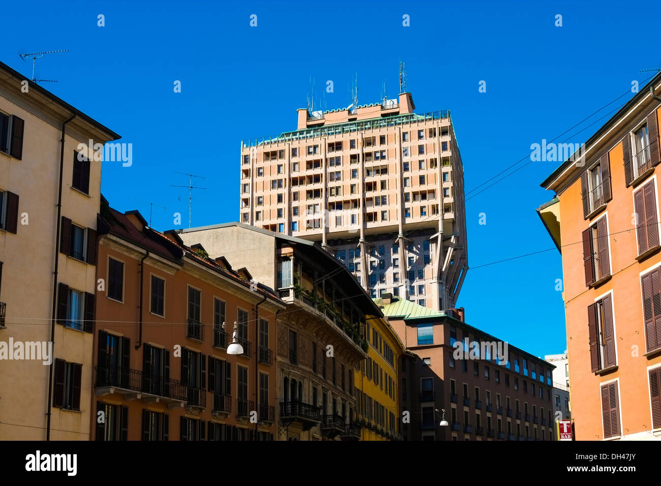 Torre Velasca a Milano, Italia Foto Stock