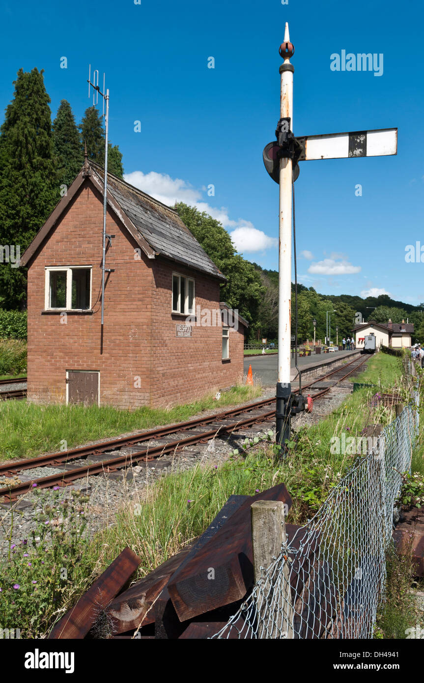Welshpool e Lanfair Light Railway in Galles Centrale Foto Stock Welshpool e Lanfair Light Railway in Galles Centrale Foto Stock