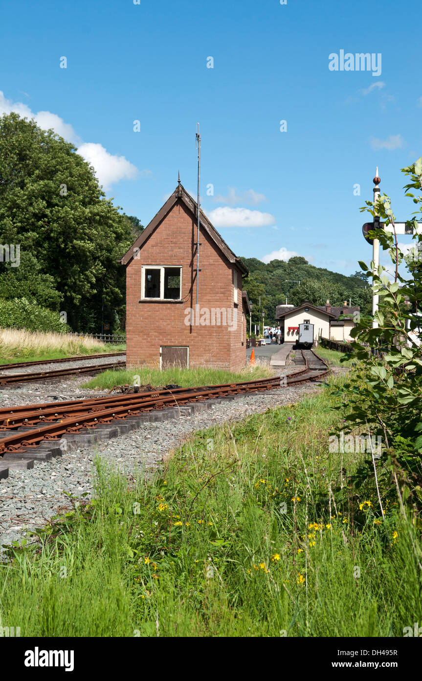 Welshpool e Lanfair Light Railway in Galles Centrale Foto Stock Welshpool e Lanfair Light Railway in Galles Centrale Foto Stock