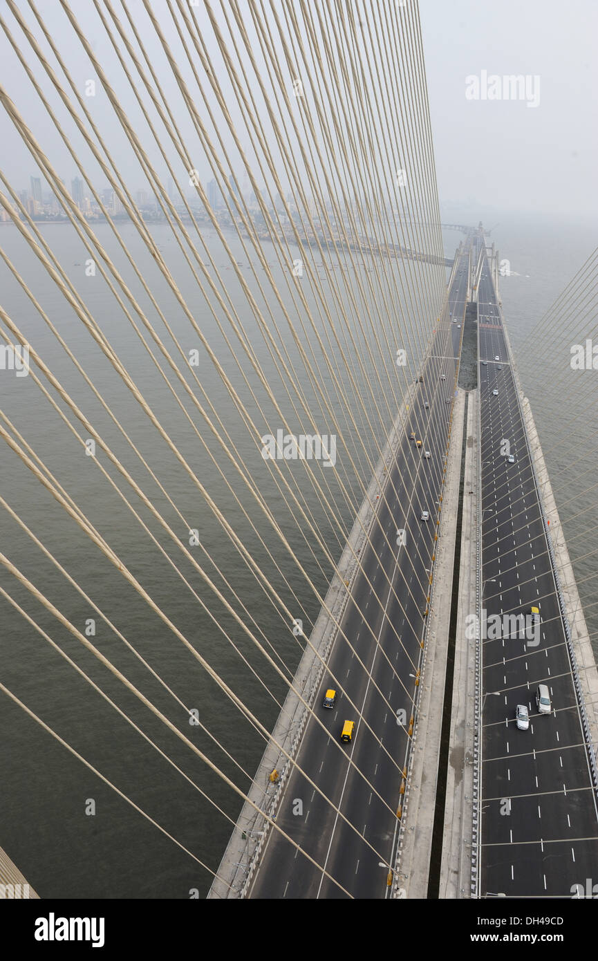 Bandra Worli Sea ponte di collegamento di Maharashtra Mumbai India Asia Foto Stock