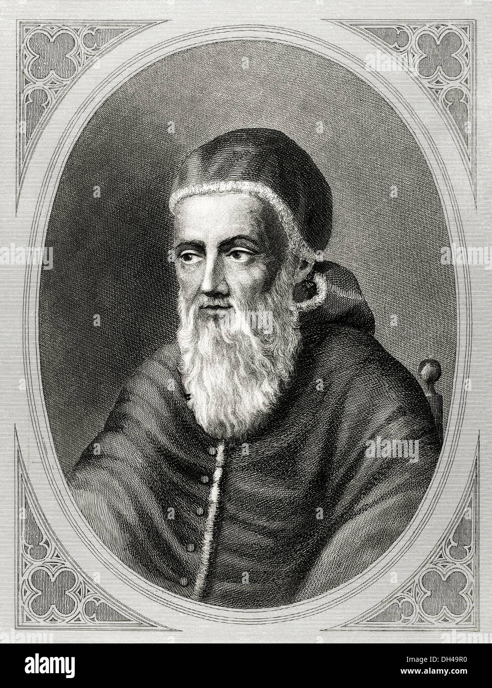 Giulio II (1443-1513), soprannominato 'il temibile Papa' e 'Il Guerriero Papa", nato Giuliano della Rovere. Foto Stock