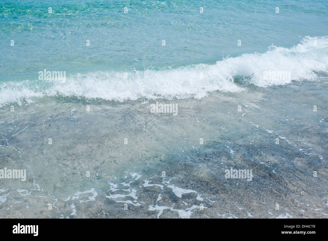 Close-up di acqua di mare in Sardegna Foto Stock