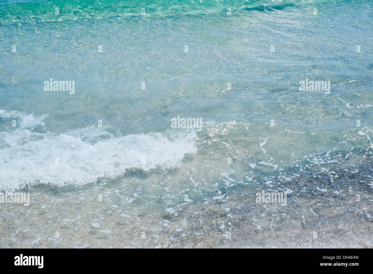 Close-up di acqua di mare in Sardegna Foto Stock