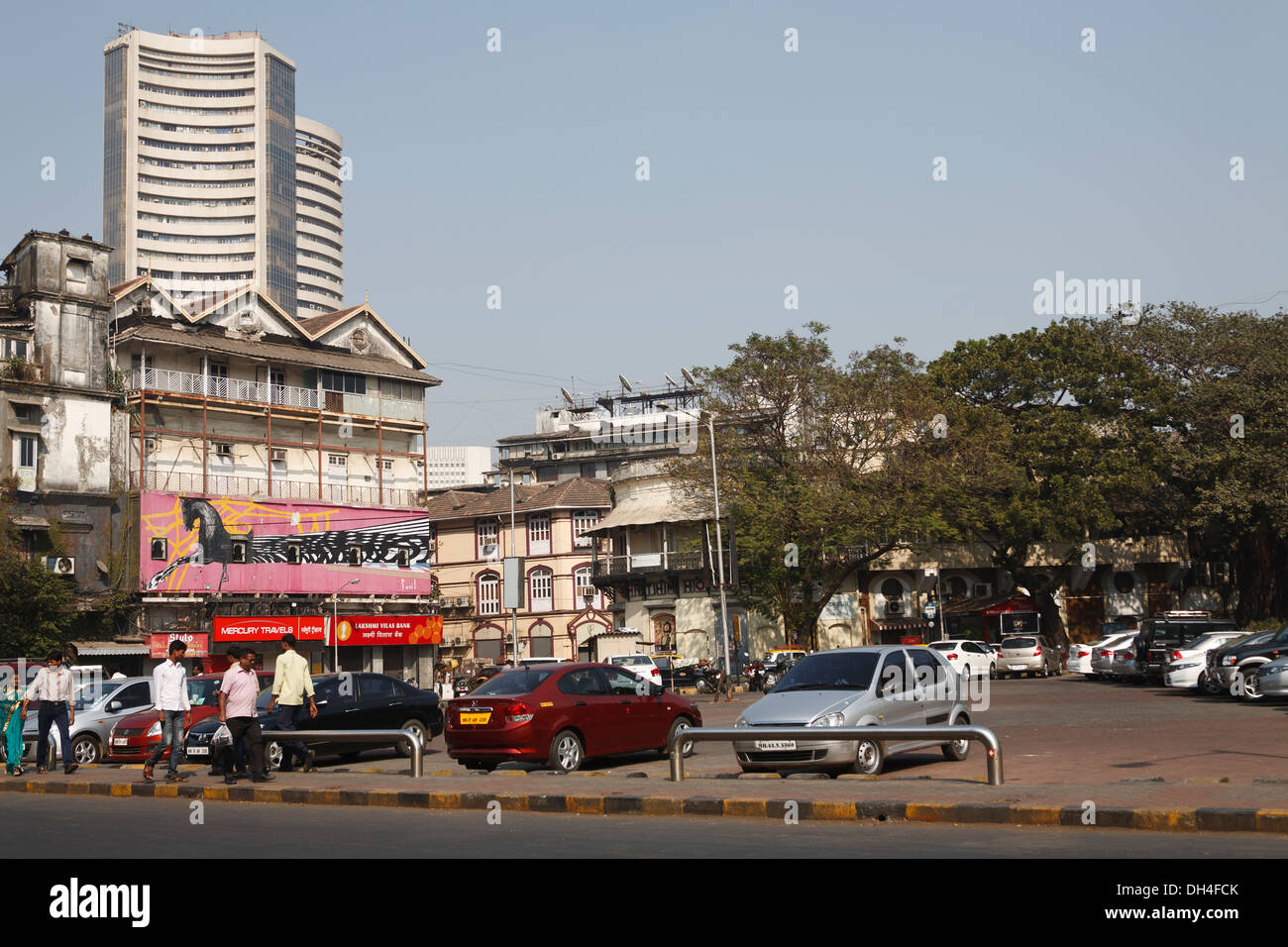 L' ESB Bombay Stock Exchange Building kala ghoda Mumbai Maharashtra India Asia Gen 2012 Foto Stock