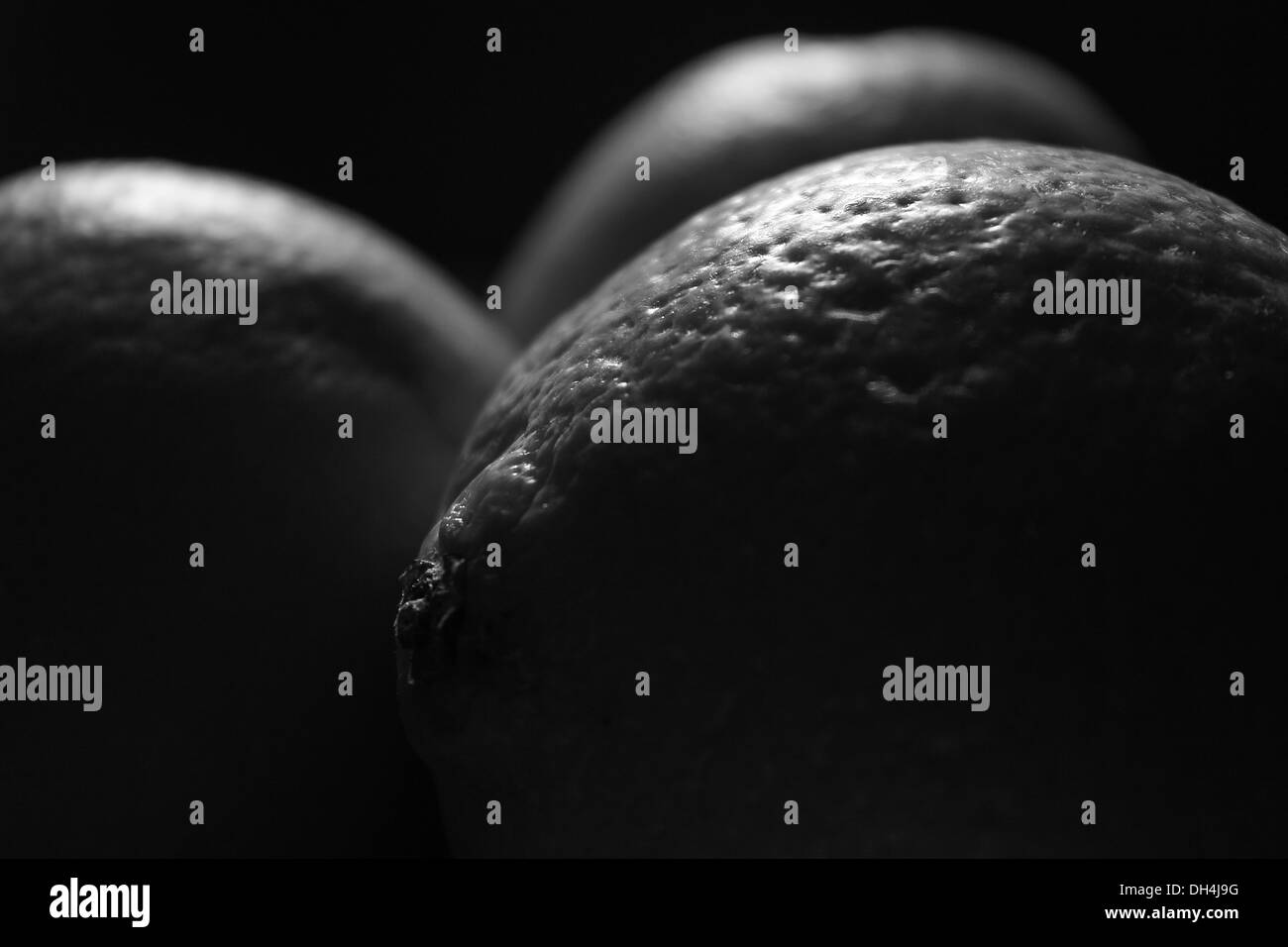 Close up disposti arance Foto Stock