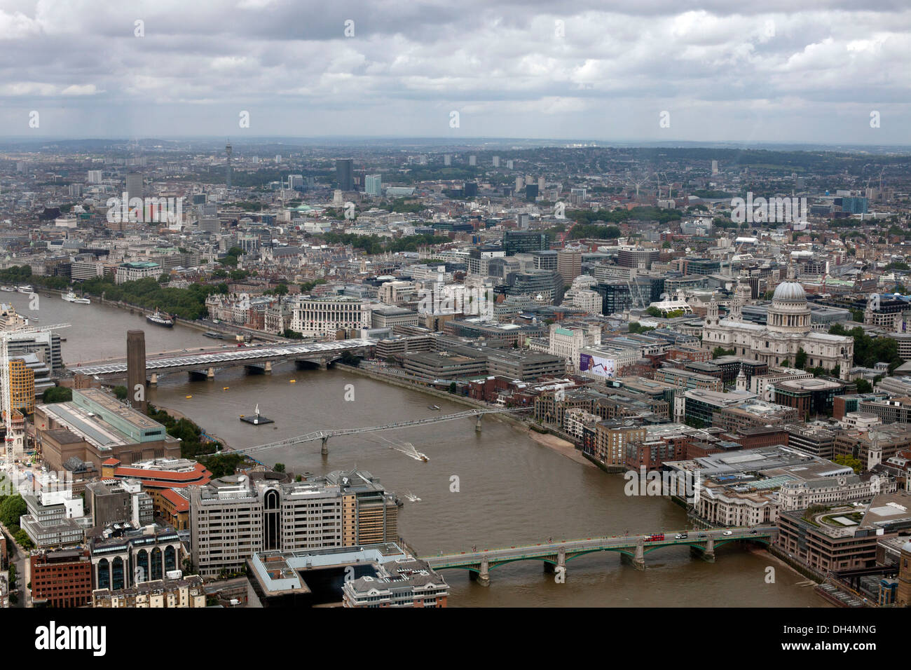 La vista dalla Shard Foto Stock