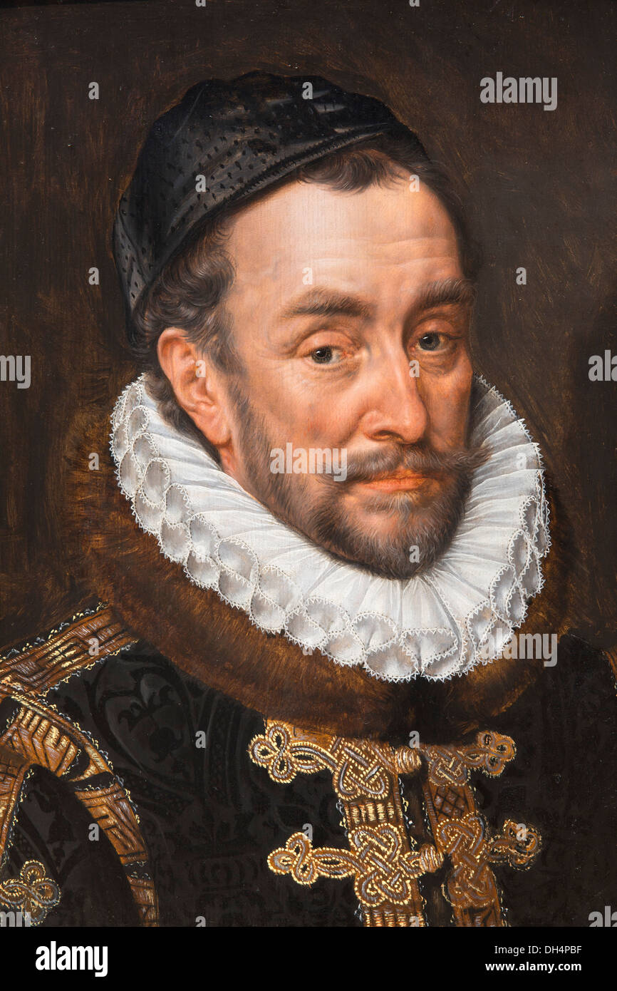 Paesi Bassi, Amsterdam, Rijksmuseum. Willem I, Prins van Oranje, principe Guglielmo d Orange, Adriaen Thomasz. La chiave ca. 1579 Foto Stock