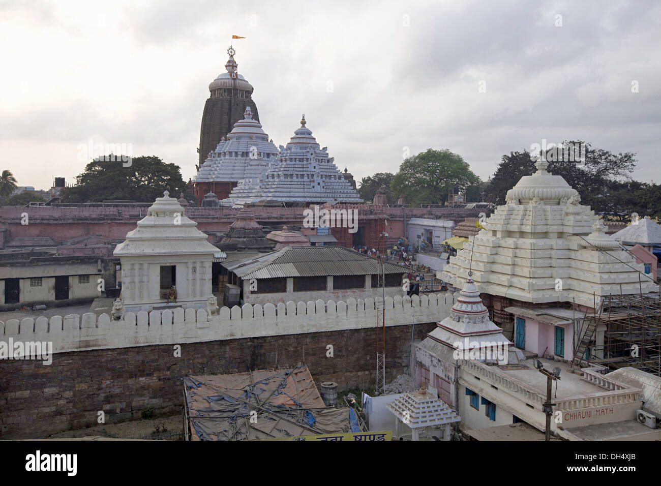 Vista panoramica di Shri Jagannath Tempio. Il Puri, Orissa, India Foto Stock