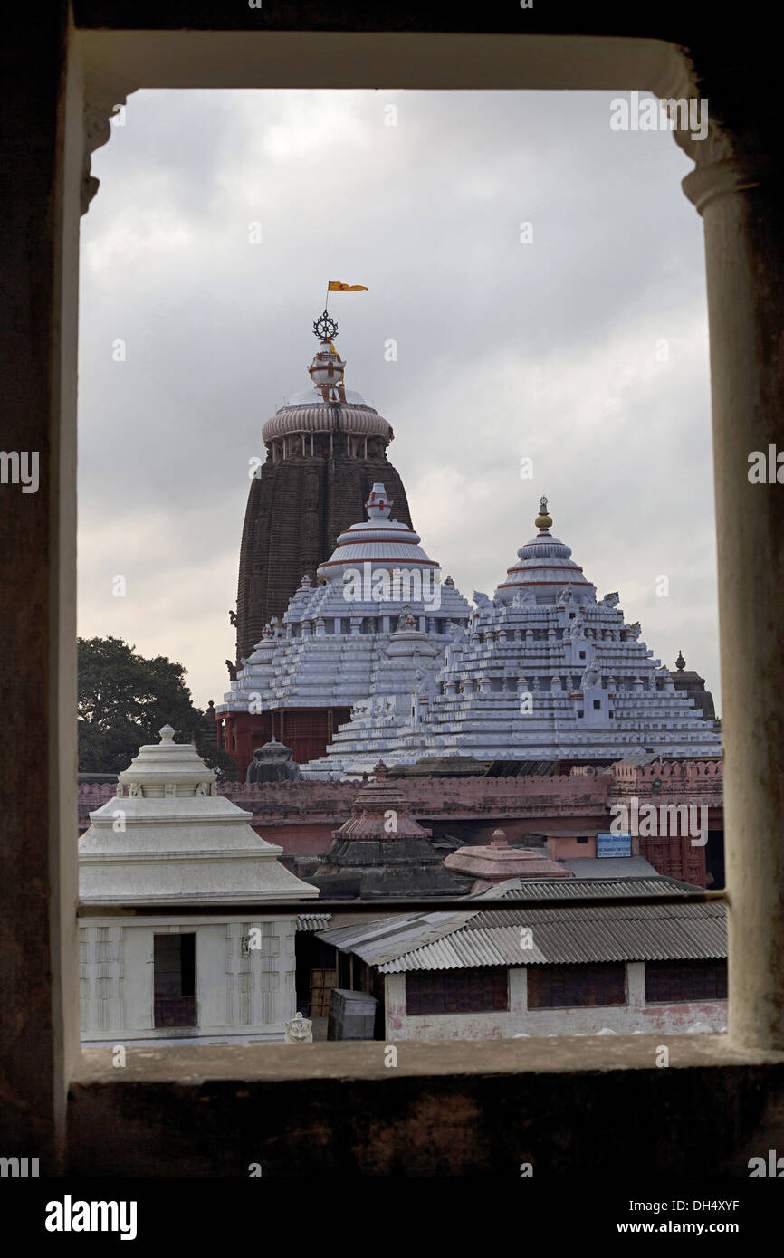 Vista panoramica di Shri Jagannath Tempio. Il Puri, Orissa, India Foto Stock