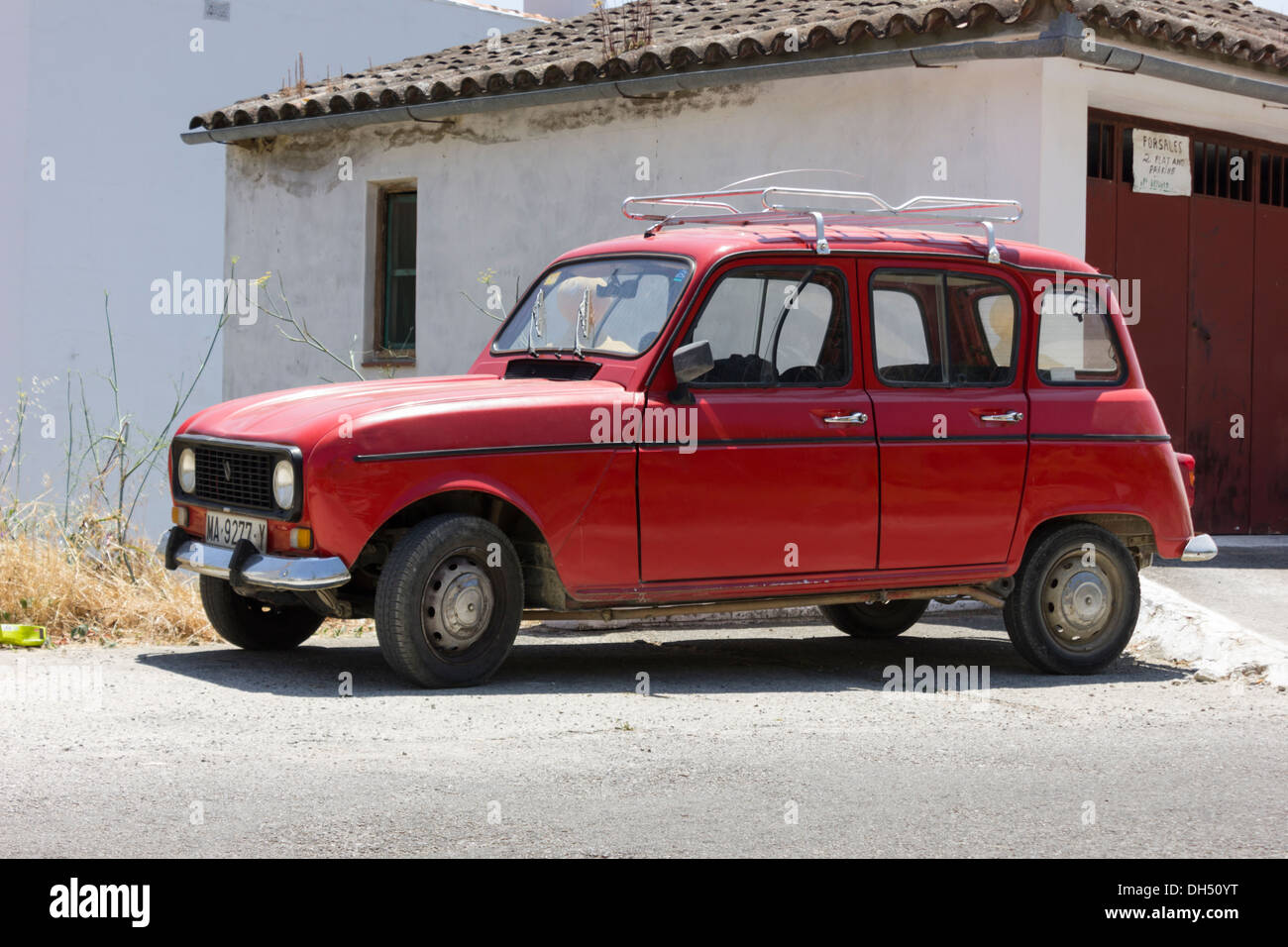 Rossa Renault 4 Foto Stock