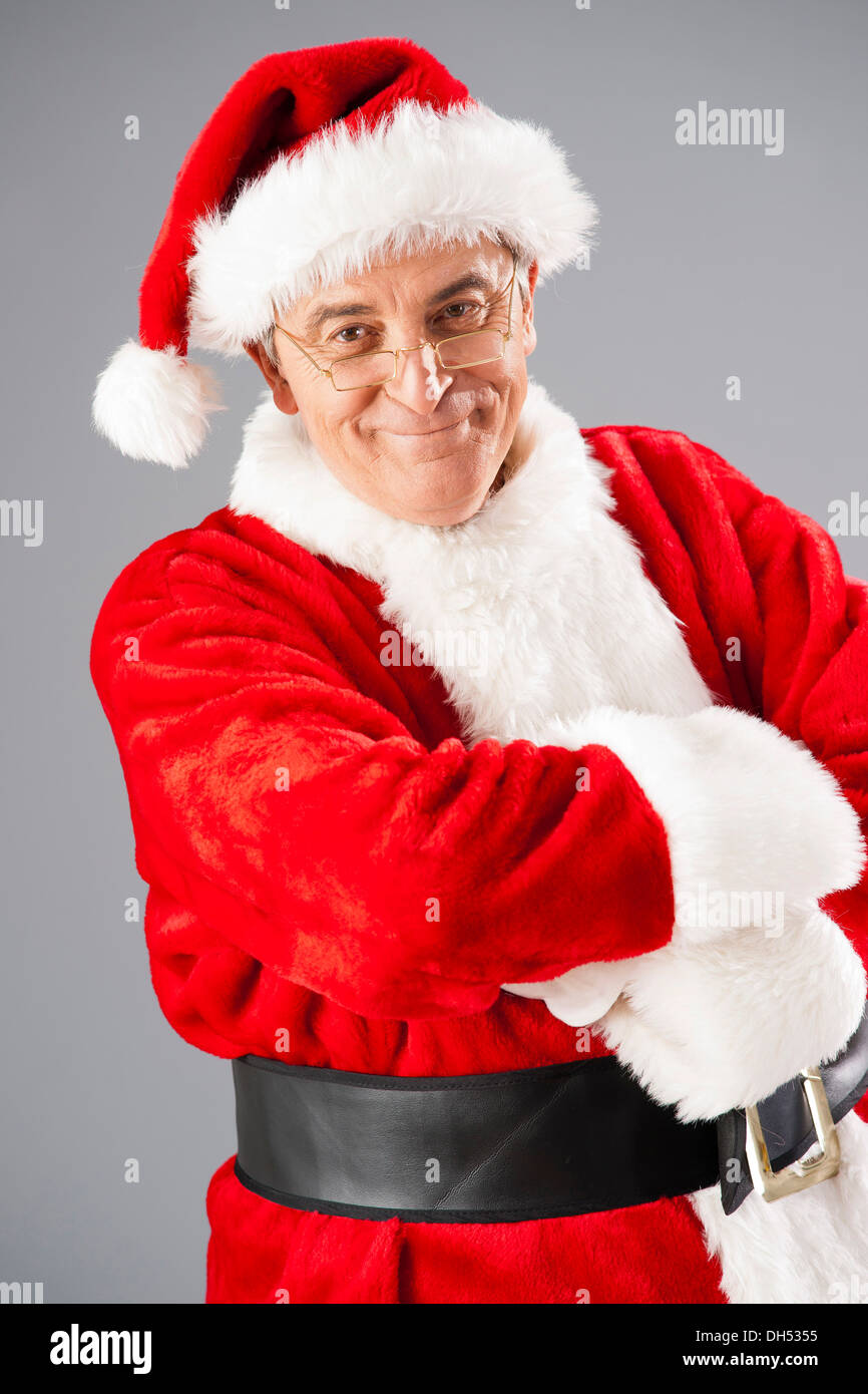 Sorridente Babbo Natale Foto Stock