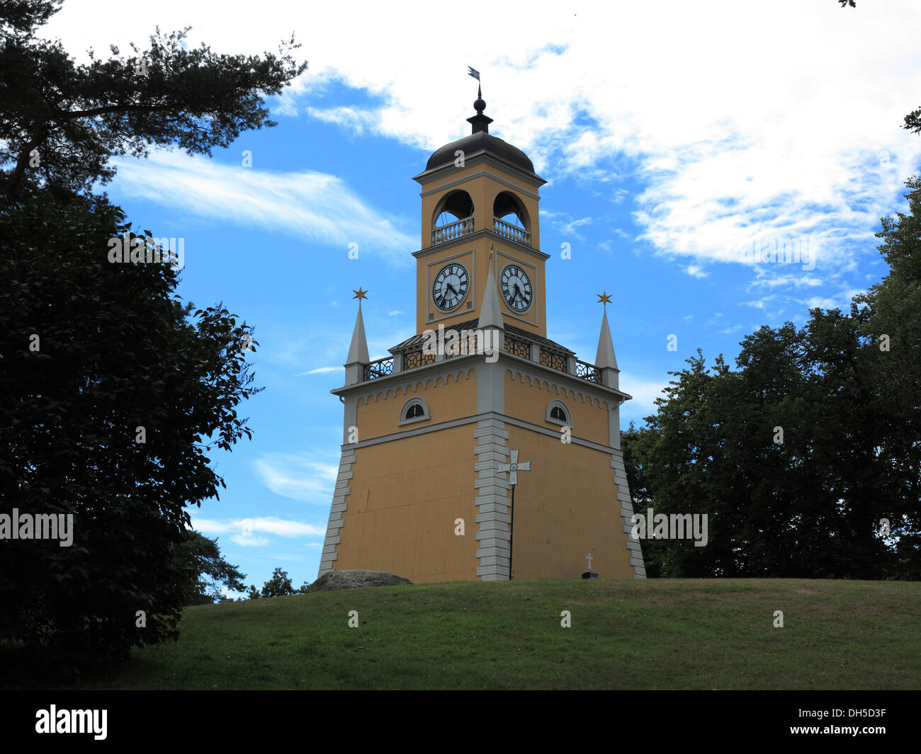 Admiral's tower in karlskrona città sul cielo blu. Svezia Scandinavia Europa Foto Stock