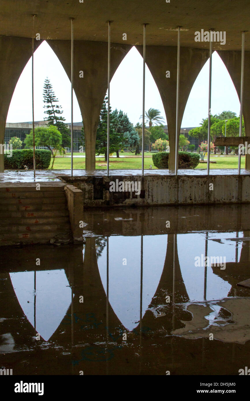 Padiglione libanese, Expo area espositiva, Rachid Karame fiera internazionale, Tripoli, Libano. L'architetto brasiliano Oscar Foto Stock