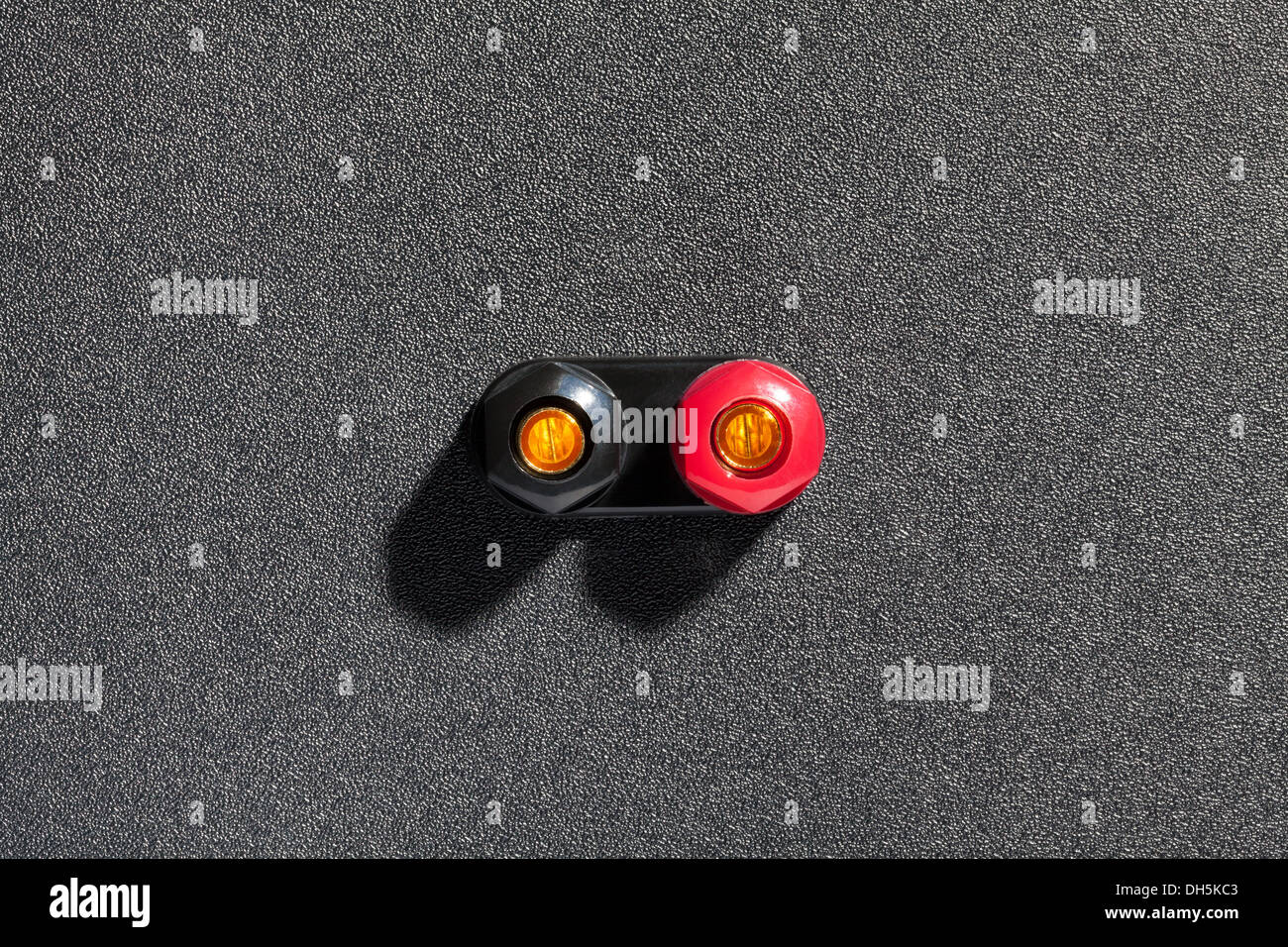 Ingresso audio uscita texture closeup Foto Stock