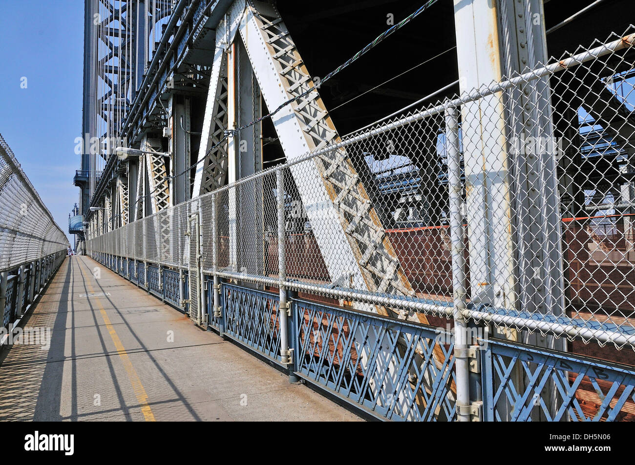 Manhattan Bridge, Manhattan, New York, USA, America del Nord, PublicGround Foto Stock