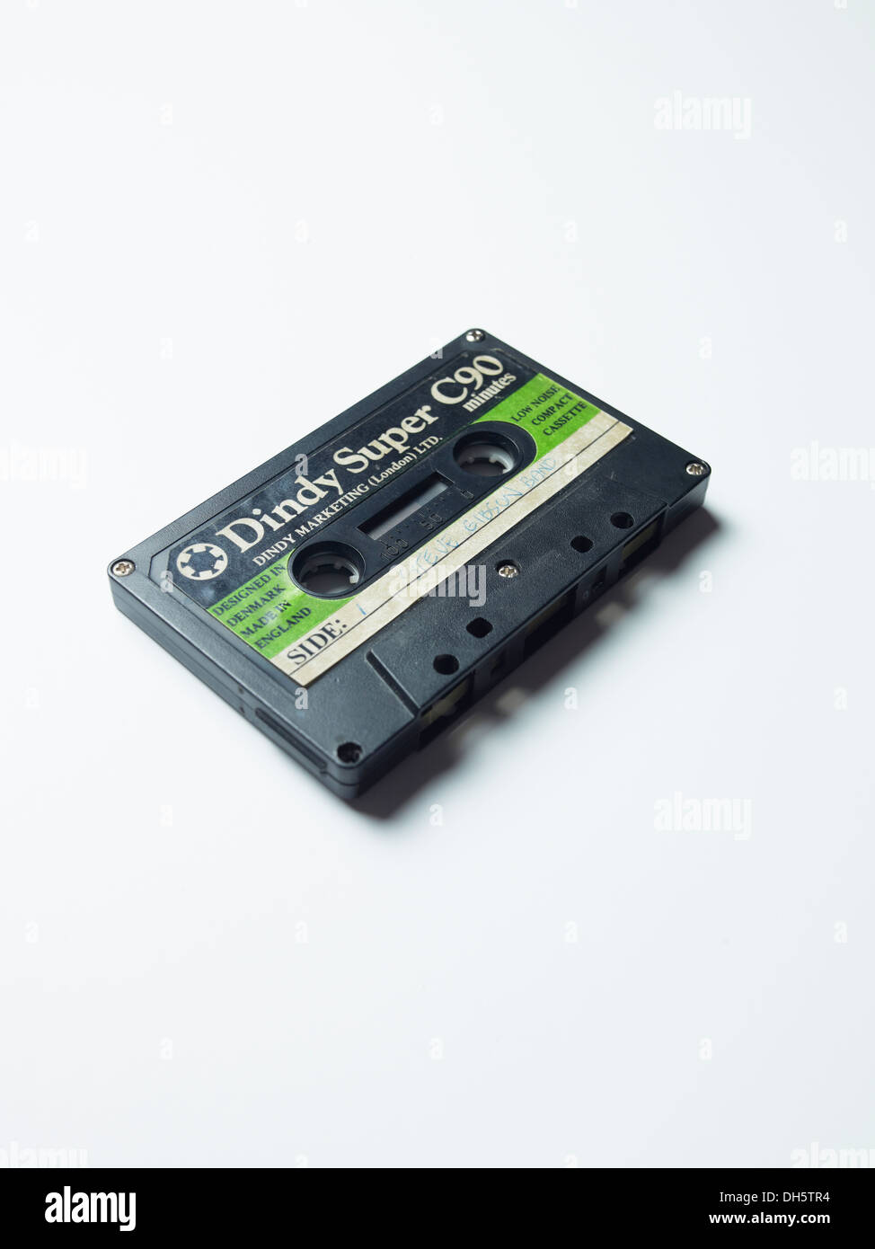 Cassetta Super Dindy Audio su sfondo bianco Foto Stock
