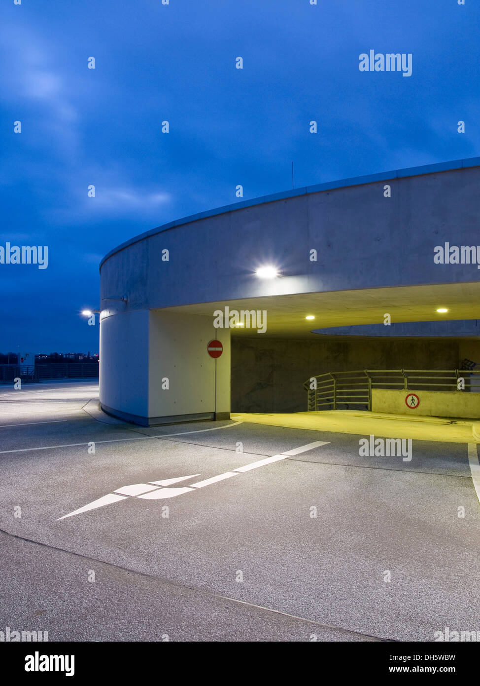 Blocco di stazionamento, Amburgo Foto Stock