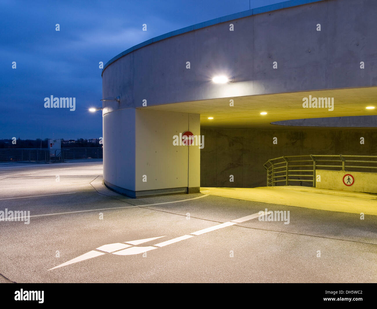 Blocco di stazionamento, Amburgo Foto Stock